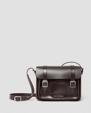 Dr Martens 11 inch Nahkaiset Messenger Accessories Laukut Viininpunainen | Suomi_Dr84944