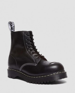 Dr Martens 1460 Pascal Bex Exposed Steel Varvas Pitsi Up Miesten Saappaat Mustat | Suomi_Dr20938