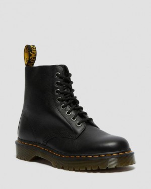 Dr Martens 1460 Pascal Bex Pisa Nahkaiset Pitsi Up Miesten Platform Kengät Mustat | Suomi_Dr20747