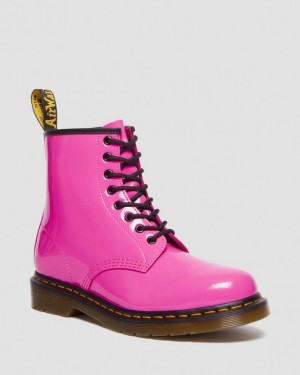 Dr Martens 1460 Women's Kiiltonahka Nahkaiset Pitsi Up Naisten Saappaat Pinkki | Suomi_Dr79730