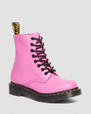 Dr Martens 1460 Women's Pascal Virginia Nahkaiset Naisten Saappaat Pinkki | Suomi_Dr25251