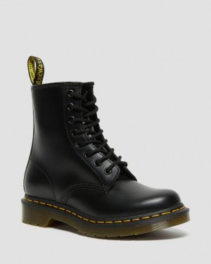 Dr Martens 1460 Women's Smooth Nahkaiset Pitsi Up Naisten Saappaat Mustat | Suomi_Dr39043