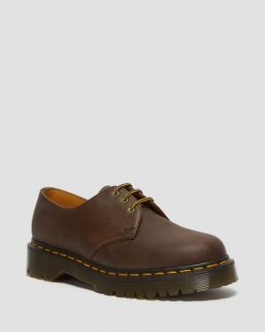 Dr Martens 1461 Bex Crazy Horse Nahkaiset Oxford Naisten Kengät Tummanruskea | Suomi_Dr89748