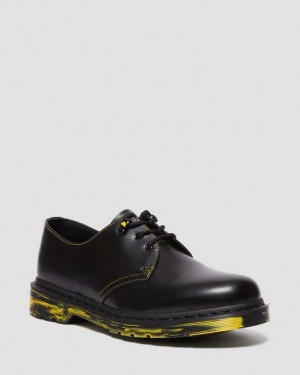 Dr Martens 1461 Marbled Sole Nahkaiset Oxford Naisten Kengät Mustat | Suomi_Dr70844