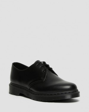 Dr Martens 1461 Mono Smooth Nahkaiset Oxford Miesten Kengät Mustat | Suomi_Dr28024