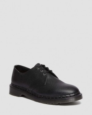 Dr Martens 1461 Pebble Grain Nahkaiset Oxford Miesten Kengät Mustat | Suomi_Dr59736