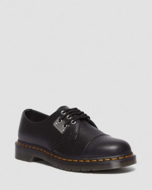 Dr Martens 1461 Varvas Plate Lunar Nahkaiset Oxford Naisten Kengät Mustat | Suomi_Dr72235