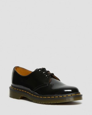 Dr Martens 1461 Women's Kiiltonahka Nahkaiset Oxford Naisten Kengät Mustat | Suomi_Dr39734