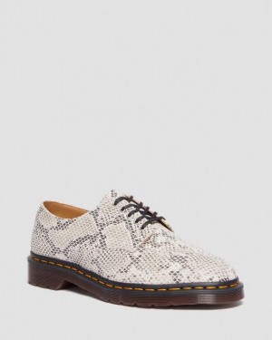 Dr Martens 2046 Snake Print Mokka Oxford Miesten Kengät Ruskea Mustat | Suomi_Dr52116