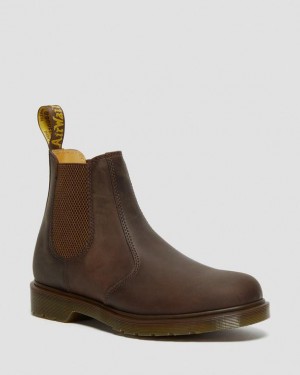 Dr Martens 2976 Crazy Horse Nahkaiset Chelsea Miesten Saappaat Ruskea | Suomi_Dr40726