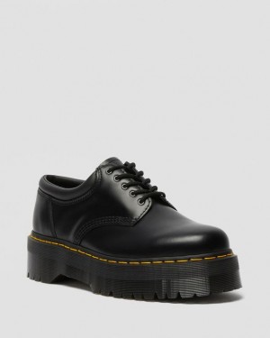 Dr Martens 8053 Nahkaiset Vapaa-ajan Miesten Platform Kengät Mustat | Suomi_Dr82238