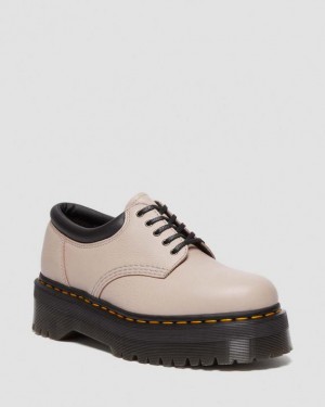 Dr Martens 8053 Pisa Nahkaiset Platform Vapaa-ajan Naisten Kengät Harmaat Ruskea | Suomi_Dr21471