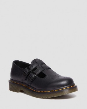 Dr Martens 8065 Virginia Nahkaiset Mary Jane Naisten Kengät Mustat | Suomi_Dr66288