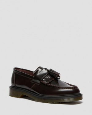 Dr Martens Adrian Arcadia Nahkaiset Tassel Loafers Naisten Kengät Pinkki Punainen | Suomi_Dr36502