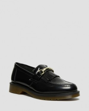 Dr Martens Adrian Snaffle Smooth Nahkaiset Kiltie Miesten Kengät Mustat | Suomi_Dr41544