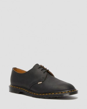 Dr Martens Archie II JJJJound Wyoming Nahkaiset Pitsi Up Miesten Kengät Mustat | Suomi_Dr89062