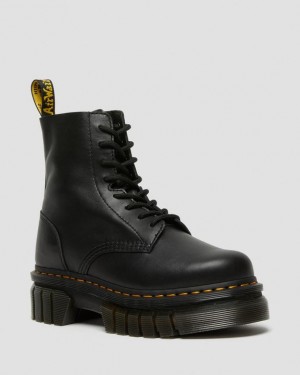 Dr Martens Audrick Nappa Nahkaiset Ankle Miesten Platform Kengät Mustat | Suomi_Dr24797