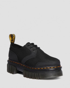 Dr Martens Audrick Poly & Nahkaiset Miesten Platform Kengät Mustat | Suomi_Dr83181