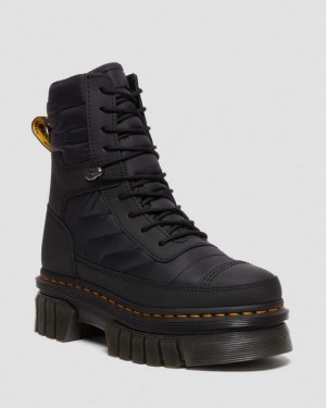 Dr Martens Audrick Tikattu Platform Ankle Naisten Saappaat Mustat | Suomi_Dr38712