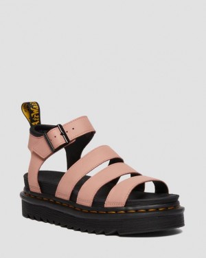 Dr Martens Blaire Women's Pisa Nahkaiset Strap Naisten Sandaalit Koralli Beige | Suomi_Dr90180