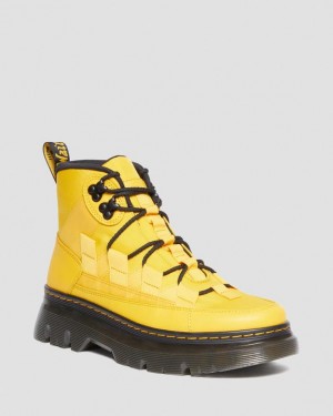 Dr Martens Boury Nylon & Nahkaiset Vapaa-ajan Naisten Saappaat Keltainen | Suomi_Dr73401