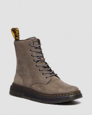 Dr Martens Crewson Nubukki Nahkaiset Everyday Naisten Saappaat Harmaat | Suomi_Dr32586