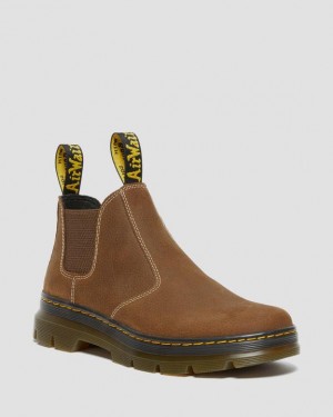 Dr Martens Hardie II Nahkaiset Chelsea Työ Miesten Saappaat Kerma | Suomi_Dr39320