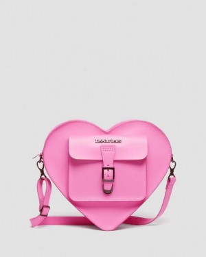 Dr Martens Heart Shaped Nahkaiset Backpack Accessories Laukut Pinkki | Suomi_Dr31783