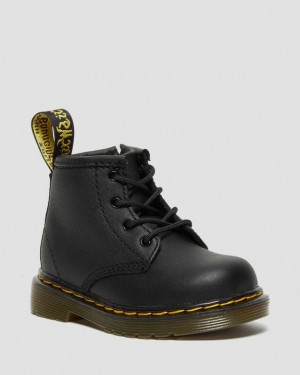 Dr Martens Infant 1460 Softy T Nahkaiset Pitsi Up Lasten Saappaat Mustat | Suomi_Dr93417