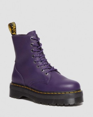 Dr Martens Jadon III Boot Pisa Nahkaiset Miesten Platform Kengät Violetit | Suomi_Dr67082