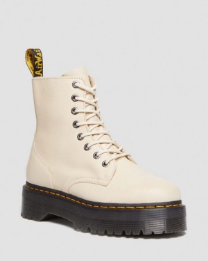 Dr Martens Jadon III Boot Pisa Nahkaiset Miesten Platform Kengät Beige | Suomi_Dr74888