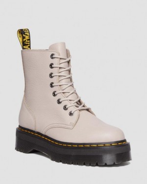 Dr Martens Jadon III Boot Pisa Nahkaiset Platforms Naisten Saappaat Harmaat Ruskea | Suomi_Dr77040