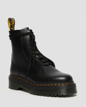 Dr Martens Jarrick Smooth Nahkaiset Miesten Platform Kengät Mustat | Suomi_Dr21515