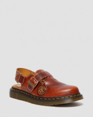 Dr Martens Jorge Made in England Classic Nahkaiset Slingback Miesten Kengät Ruskea | Suomi_Dr78138