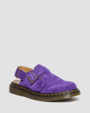 Dr Martens Jorge Made in England Mokka Slingback Mules Naisten Kengät Violetit | Suomi_Dr57279