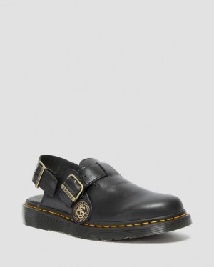 Dr Martens Jorge Made in England Nahkaiset Slingback Naisten Sandaalit Mustat | Suomi_Dr88757