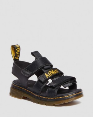 Dr Martens Junior Callan Vapaa-ajan Lasten Sandaalit Mustat | Suomi_Dr54845