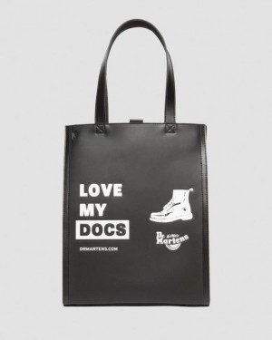 Dr Martens Love My Docs Nahkaiset Tote Accessories Laukut Mustat | Suomi_Dr43245