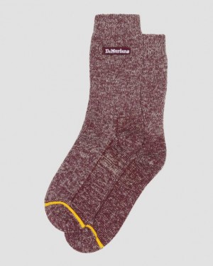 Dr Martens Merino Organic Puuvilla Blend Accessories Size,S/M,M/L~US WOMEN,5 - 10,11 - 16~US MEN,4 - 9,10 - 15~UK,3 - Viininpunainen | Suomi_Dr61509