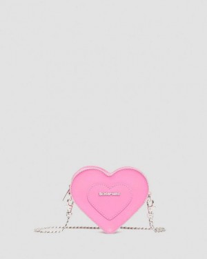 Dr Martens Mini Heart Shaped Nahkaiset Accessories Laukut Pinkki | Suomi_Dr80331