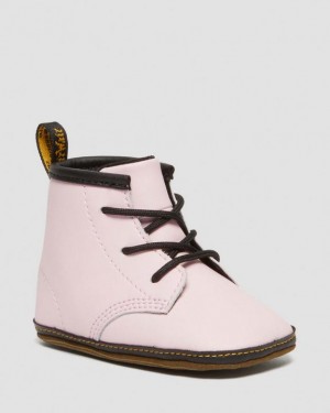 Dr Martens Newborn 1460 Auburn Nahkaiset Booties Lasten Saappaat Pinkki | Suomi_Dr91770