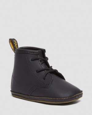 Dr Martens Newborn 1460 Auburn Nahkaiset Booties Lasten Saappaat Mustat | Suomi_Dr90298