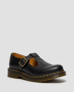 Dr Martens Polley Smooth Nahkaiset Mary Janes Naisten Kengät Mustat | Suomi_Dr31030