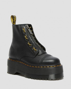 Dr Martens Sinclair Max Pisa Nahkaiset Naisten Platform Kengät Mustat | Suomi_Dr58532