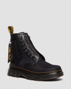 Dr Martens Tarik Alpha Industries Nahkaiset & Nylon Utility Naisten Saappaat Mustat | Suomi_Dr40059