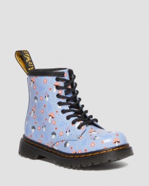 Dr Martens Toddler 1460 Kiiltonahka Woodland Pitsi Up Lasten Saappaat Sininen | Suomi_Dr88735