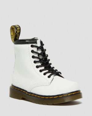 Dr Martens Toddler 1460 Nahkaiset Pitsi Up Lasten Saappaat Valkoinen | Suomi_Dr10109