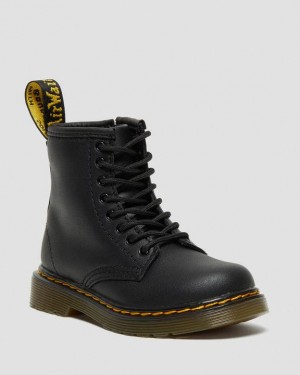 Dr Martens Toddler 1460 Softy T Nahkaiset Pitsi Up Lasten Saappaat Mustat | Suomi_Dr85742