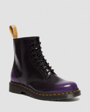 Dr Martens Vegaaniset 1460 Pitsi Up Miesten Saappaat Mustat Violetit | Suomi_Dr70884