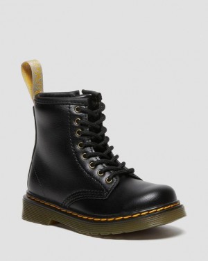 Dr Martens Vegaaniset Toddler 1460 Pitsi Up Lasten Saappaat Mustat | Suomi_Dr52767